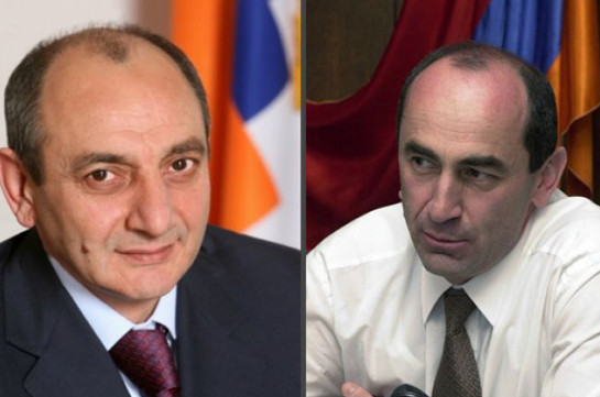Президент Нагорного Карабаха в Ереване встретился с экс-президентом Армении Робертом Кочаряном