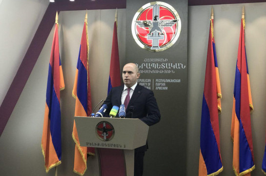 Не считаем возможным и правильным сотрудничать с новой политической властью в Армении на уровне совместного правительства - Ашотян