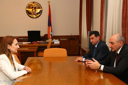 Министр культуры Армении Лилит Макунц отправилась в Нагорный Карабах