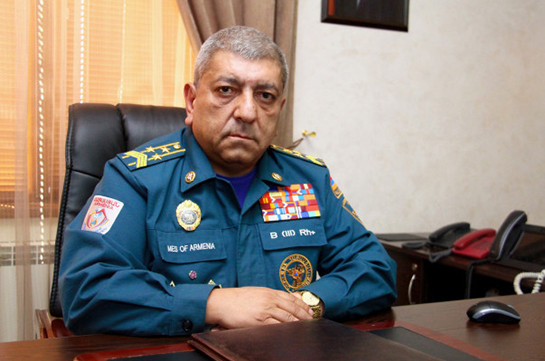 Мушег Казарян освобожден с должности начальника спасательной службы МЧС Армении