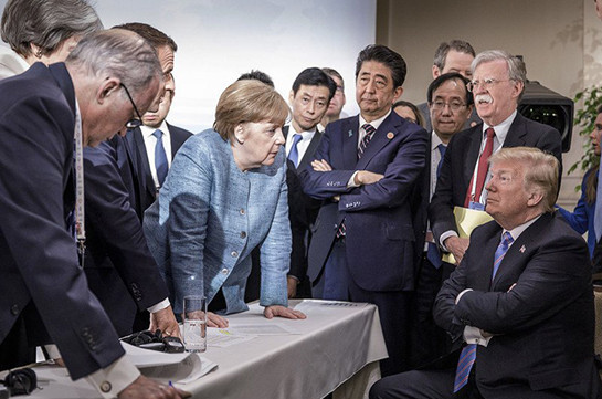 Թրամփը կոնֆետներ է գցել Անգելա Մերկելի կողմը՝ G7-ի գագաթաժողովի ժամանակ