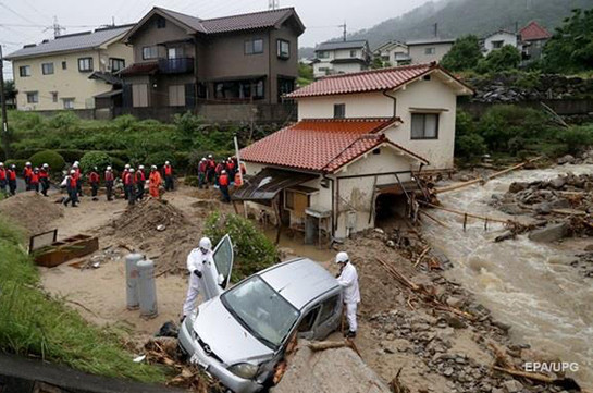 Ջրհեղեղ Ճապոնիայում. զոհերի թիվը հասել է 120-ի