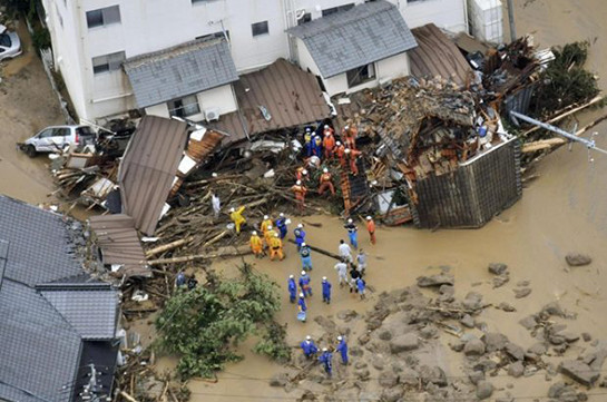 Ճապոնիայում ջրհեղեղների զոհերի թիվը հասել է 209-ի