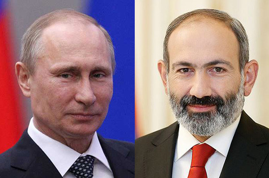 По инициативе армянской стороны состоялся телефонный разговор Никола Пашиняна с Владимиром Путиным