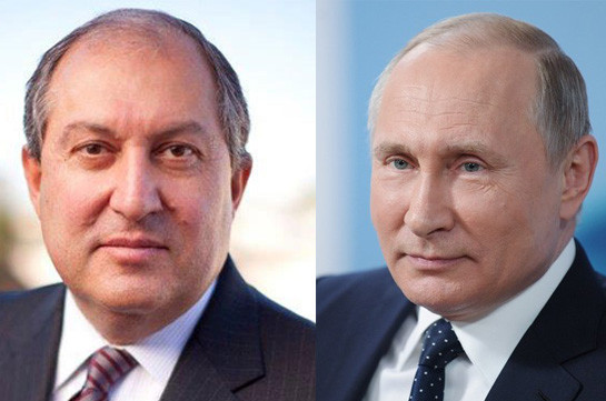 Russian president congratulates Armenian counterpart on Independence Day