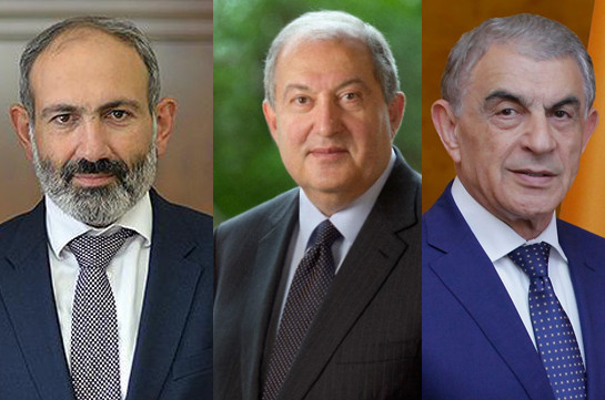 Armenia’s President discusses domestic political situation with PM, NA Chairman