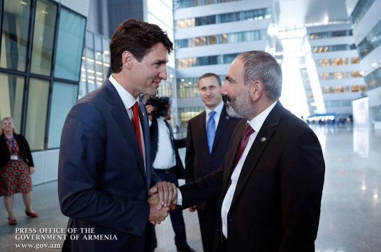 Canadian PM Justin Trudeau to arrive in Armenia on official visit