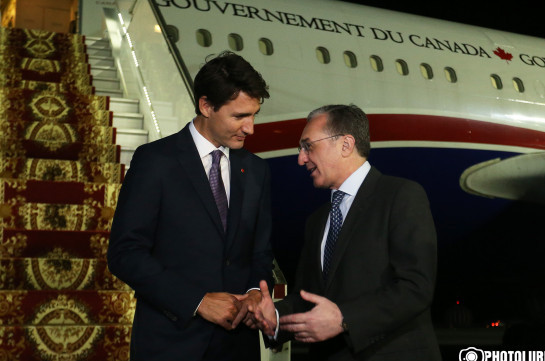 Կանադայի վարչապետը ժամանեց Հայաստան