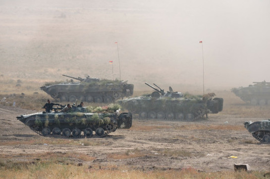 Fire phase of Armenian-Russian joint detachment drills conducted today