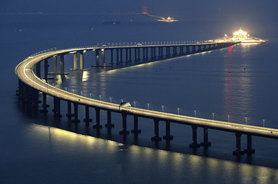 Չինաստանում բացվել է աշխարհի ամենաերկար ծովային կամուրջը