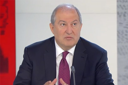 Armen Sarkissian’s message to President of Turkey - Forgiveness comes after recognition