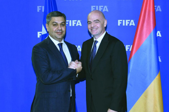 AFF chairman Artur Vanetsyan invites FIFA president to Armenia