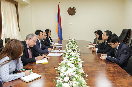 Armenia’s Transport, Communication and IT acting minister, Chinese ambassador discuss cooperation issues