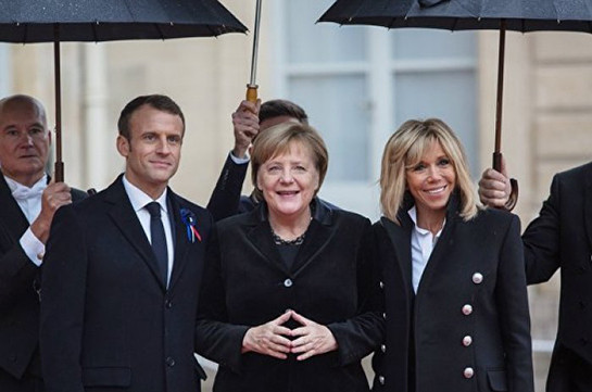 Меркель перепутали с женой Макрона во Франции