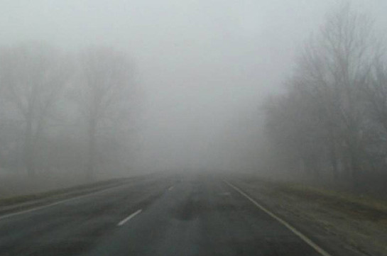 Visibility on Dilijan turns poor due to thick fog: ministry
