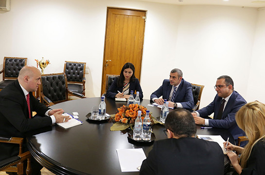 Armenia’s acting economic development minister, EBRD Armenia office head discuss improvement of business environment in Armenia