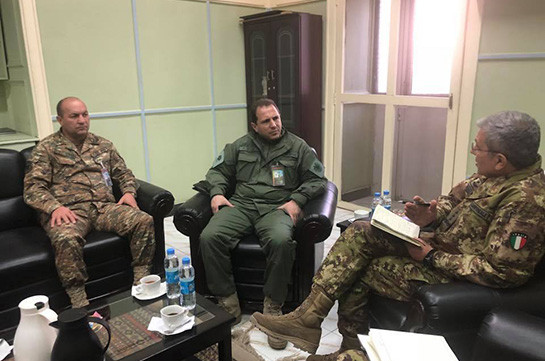 Armenia’s acting DM, Gen. Camporeale meet in Kabul