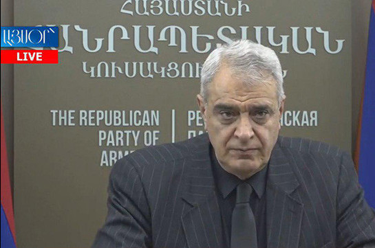 Republican party candidate Davit Shahnazaryan states about political persecution against him