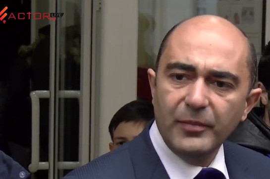 Bright Armenia parties receives worrying information from precincts, exchanges with police: Edmon Marukyan