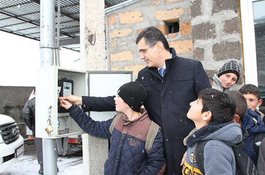Outdoor lighting system installed in Tsovak community