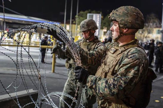 В США продлили срок размещения военных на границе с Мексикой до сентября