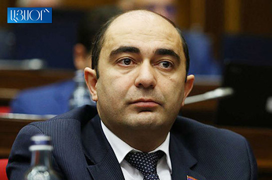 Bright Armenia faction head offers PM to create state labor inspection to ensure implementation of rights of employees