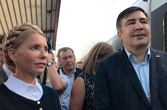 Ուկրաինայի նախագահի ընտրություններում Սաակաշվիլին իր աջակցությունն է հայտնել Տիմոշենկոյին