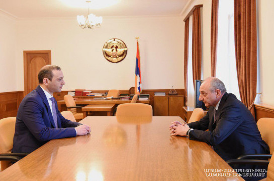 Artsakh president receives Armenia's NSC secretary