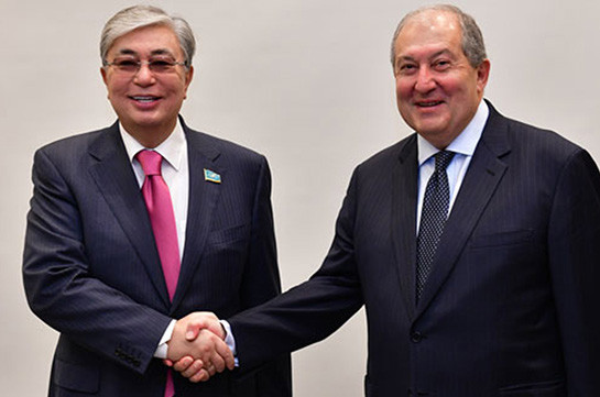 Armen Sarkissian congratulated Kasim-Zhomart Tokaev on assuming the post of the President of Kazakhstan