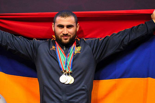 Армянский тяжелоатлет Симон Мартиросян стал двукратным чемпионом Европы