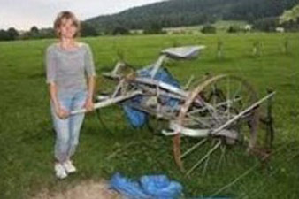 Polish woman used by her husband as human cart horse