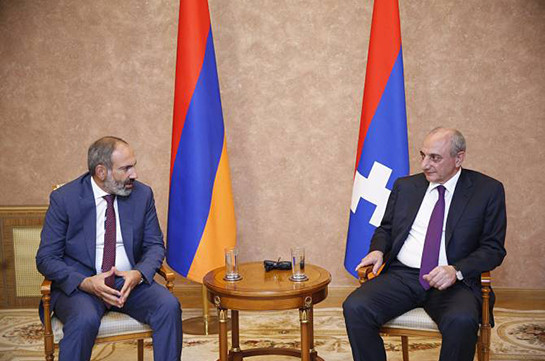 Armenia’s PM, Artsakh President discuss wide range of issues