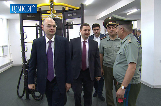 43 million AMD worth exercise equipment donated to Armenia’s two military universities (video)