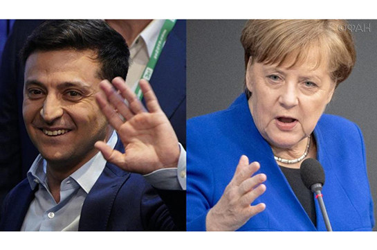 Меркель и Зеленский обсудили по телефону Минские соглашения