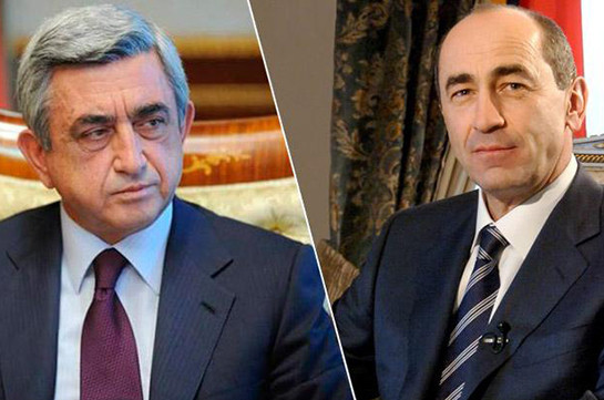 Armenia’s second and third presidents meet after Kocharyan’s release