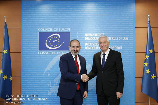CoE greatly appreciates Armenian PM’s firm commitment to pursue judicial reform agenda: Jagland’s letter to Pashinyan