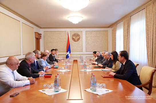 Artsakh president meets with Baroness Caroline Cox
