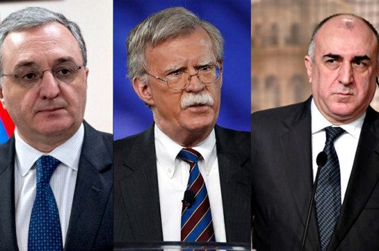 Assistant to the U.S. President for National Security Affairs John Bolton to meet with Armenian, Azerbaijani FMs in USA