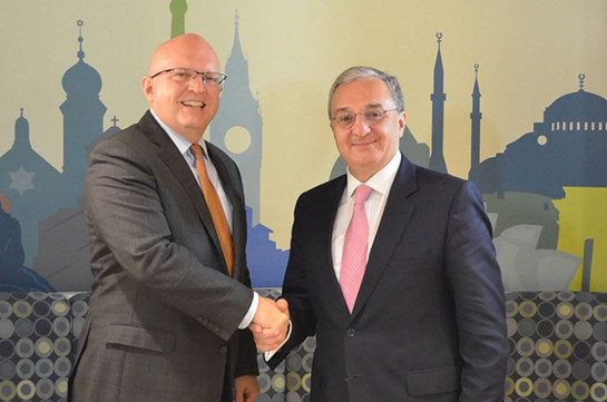 Armenia’s FM meets with U.S. Acting Assistant Secretary of European and Eurasian Affairs