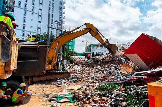 Cambodia: Seven-storey building collapses in Sihanoukville