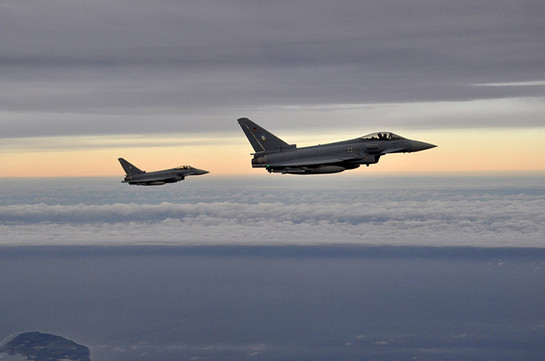Two Eurofighters crash over eastern Germany, pilots eject