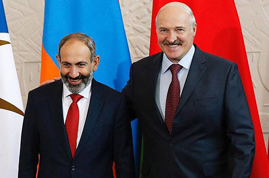 Armenia’s PM holds phone conversation with president of Belarus