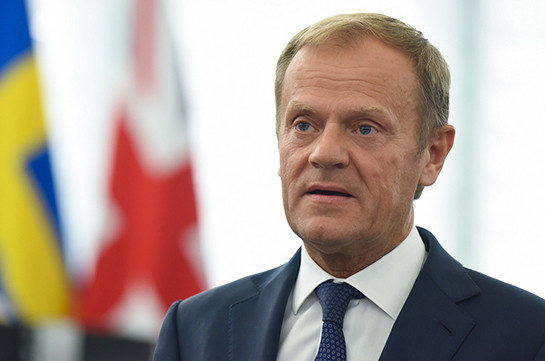 Karabakh conflict has only political solution: Tusk