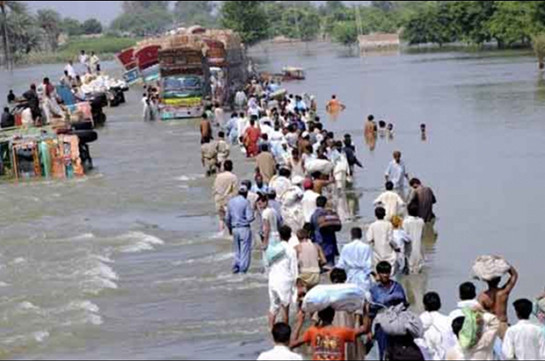 Պակիստանում ջրհեղեղների հետևանքով ավելի քան 20 մարդ է մահացել