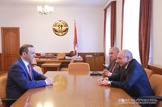 Президент Карабаха встретился с секретарем Совета безопасности Армении