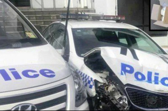 Австралийский водитель протаранил полицейский участок фургоном с 270 кг наркотиков
