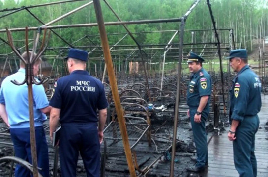 Число жертв пожара в детском лагере в Хабаровском крае выросло до трёх