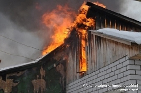 Հրդեհ՝ Գողթ գյուղում. այրվել է կուտակված անասնակեր՝ մոտ 300 հակ
