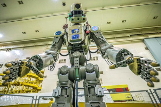 Russia sends humanoid robot to International Space Station on unmanned Soyuz spacecraft