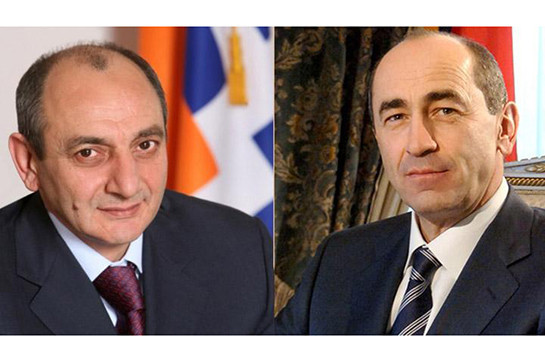 Armenia’s second president congratulates Artsakh president on 28th anniversary of independence of Artsakh